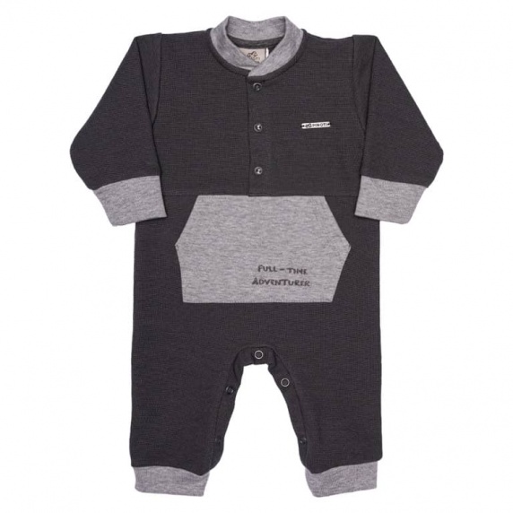 Macac�o Menino Moletom Jacquard