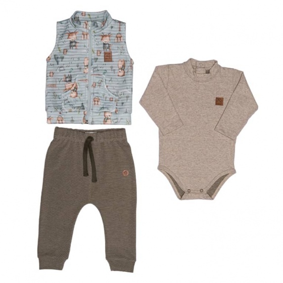 Conjunto 3 P�s Menino-  Floresta