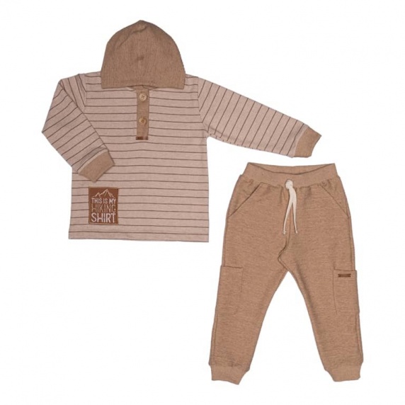 Conjunto Menino Moletom Texture