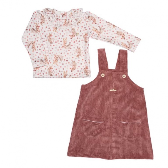 Conjunto Menina Salopete 