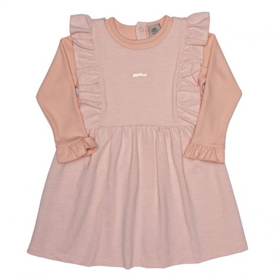 Vestido Menina Chevron Salm�o