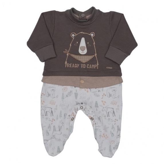 Macac�o Menino Moletom Jacquard