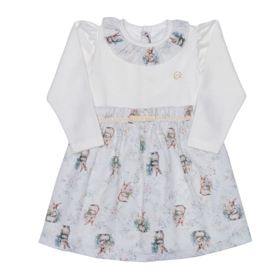 Vestido Moleton Coelhas Floral