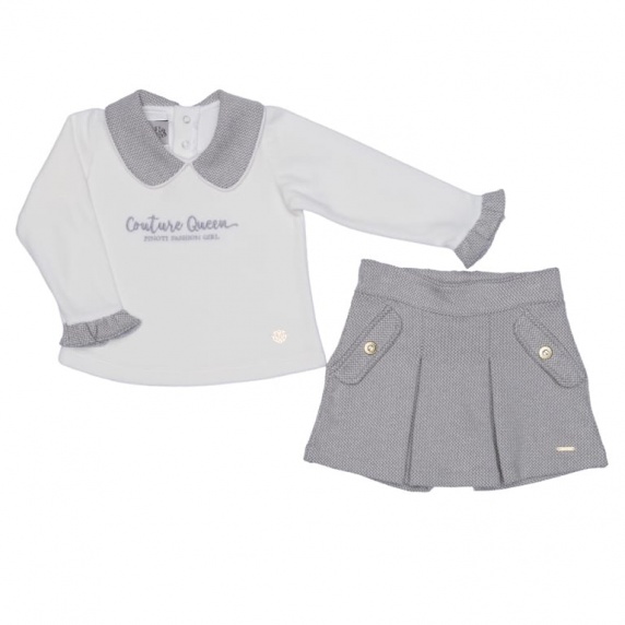 Conjunto Menina Blusa Bordada