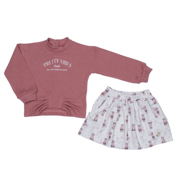 Conjunto Menina Jaquard Recorte