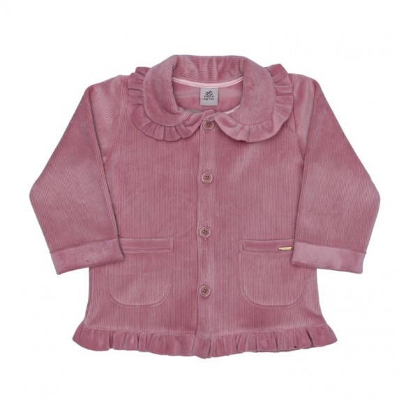 Casaco Plush Cotele Rosa