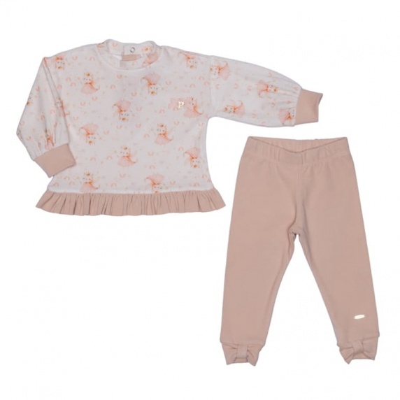 Conjunto Menina Gatas Chevron