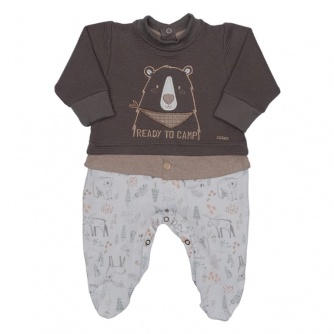 Macac�o Menino Moletom Jacquard
