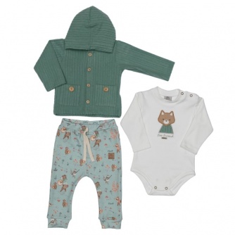Conjunto Body Menino 3 Pe�as  