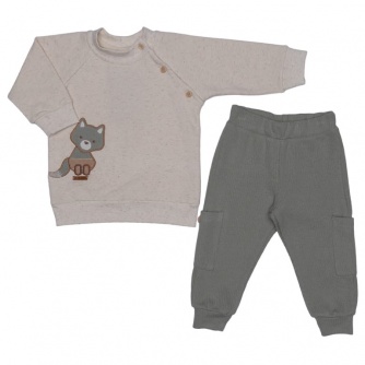 Conjunto Menino Moletom Bordado