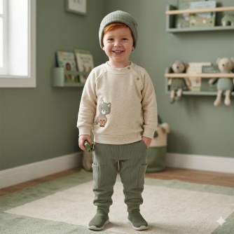 Conjunto Menino Moletom Bordado
