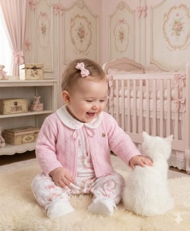 Macac�o Menina Casaco Tricot