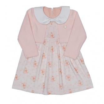 Vestido Plush Gatas Casaquinho 