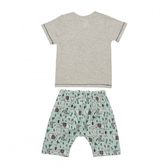 Conjunto Menino Camiseta Bermuda Safari