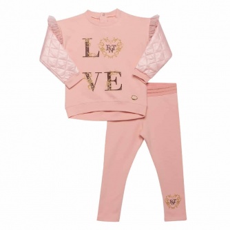 Conjunto Menina Molecotton Estampa Love