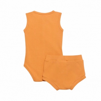 Conjunto Body Regata Canelado Algodo Orgnico