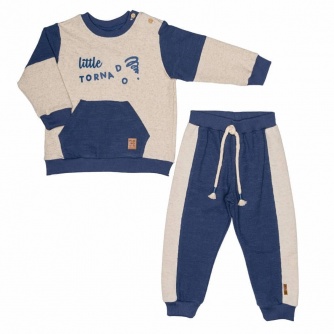 Conjunto Menino Moletom Texture