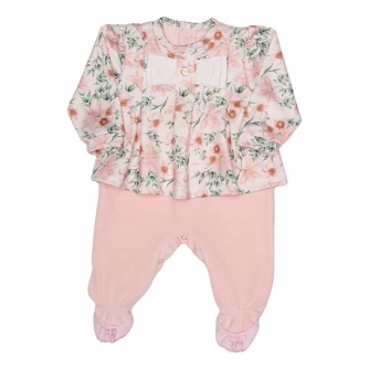 Macaco Menina Floral Plush