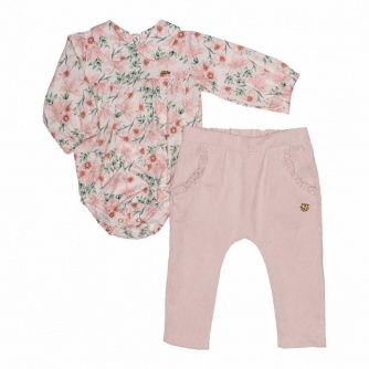 Conjunto Body Menina Floral