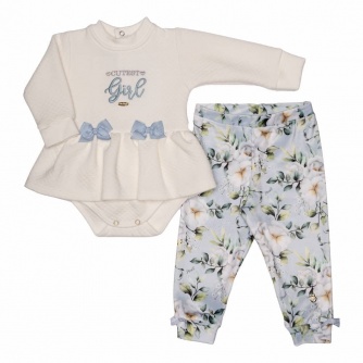 Conjunto Body Menina Floral